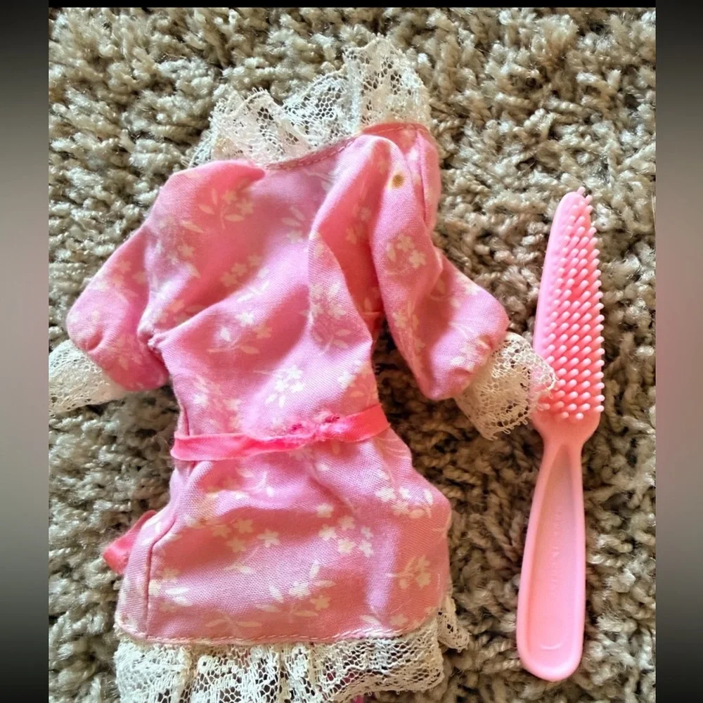 Vintage Barbie Fashion Dream Wrap #1476 Robe and hanger in GUC